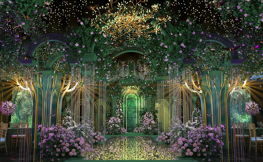 南口街道奇妙森林婚礼堂效果展示